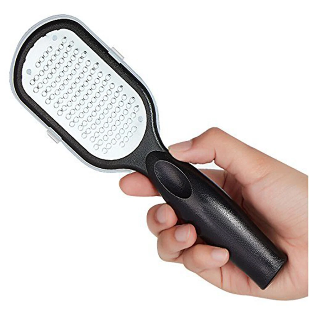 

2pcs Stainless Steel Rasp File Pedicure Callus Remover Double Sided Foot Scraper Rustproof Durable For Home Professional Use