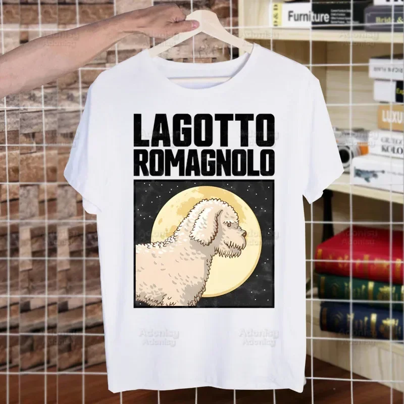 Camiseta de la vida es mejor con Lagotto Romagnolo para hombres y mujeres, Tops de cuello redondo, camiseta de raza italiana de perro suave, ropa