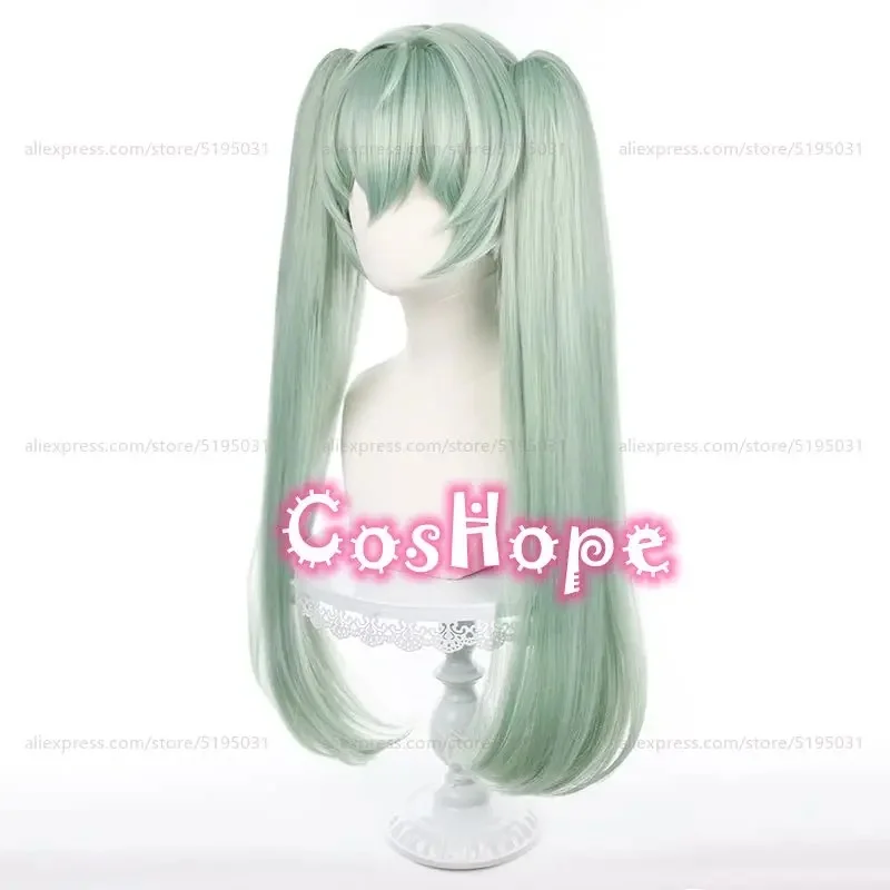 f,5.g'6\j/8,ZZZ Corin Wickes 70cm Long Hair with Double Ponytails Green Wig Cosplay Anime Wigs Heat Resi6;y'4\f,9/x. view 5