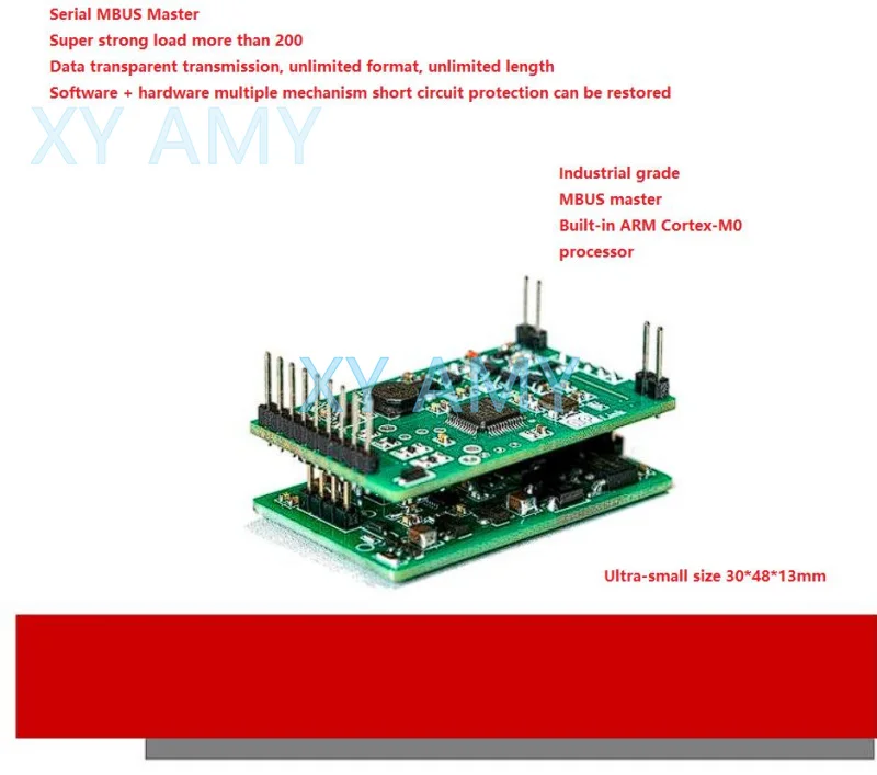 TTL/COMS serial port to MBUS host MBUS meter reading module, short circuit protection, high power 350 load