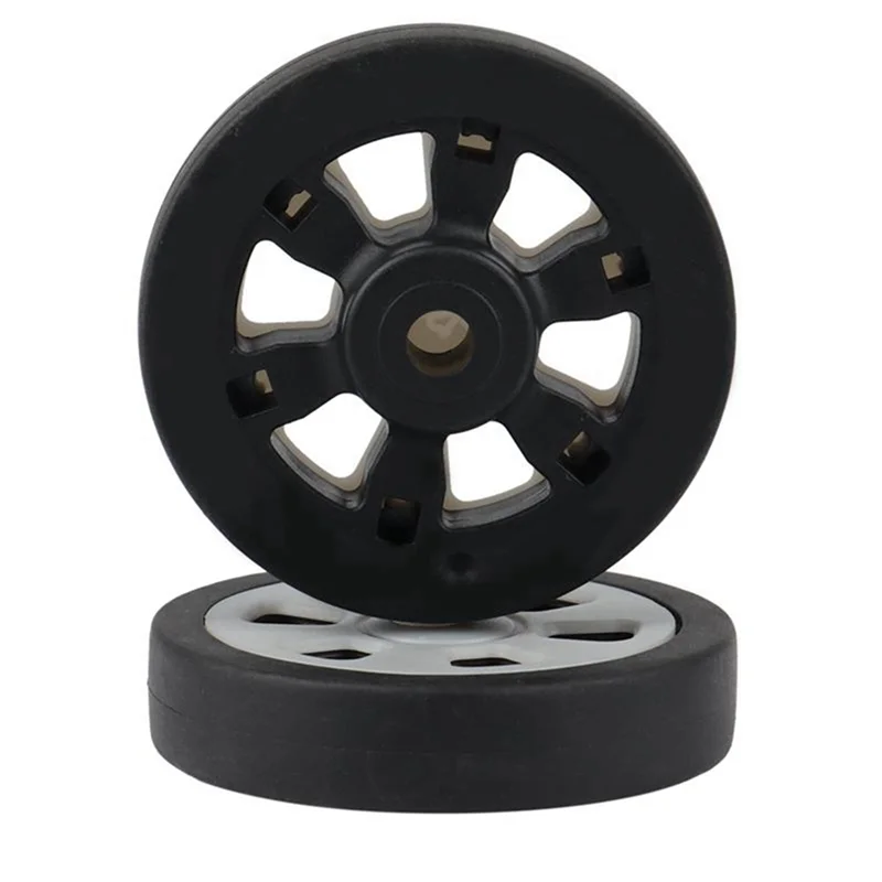 40X Luggage Accessories Wheels Aircraft Suitcase Pulley Rollers Mute Wheel Wear-Resistant Parts Repair 55X12mm-A78G