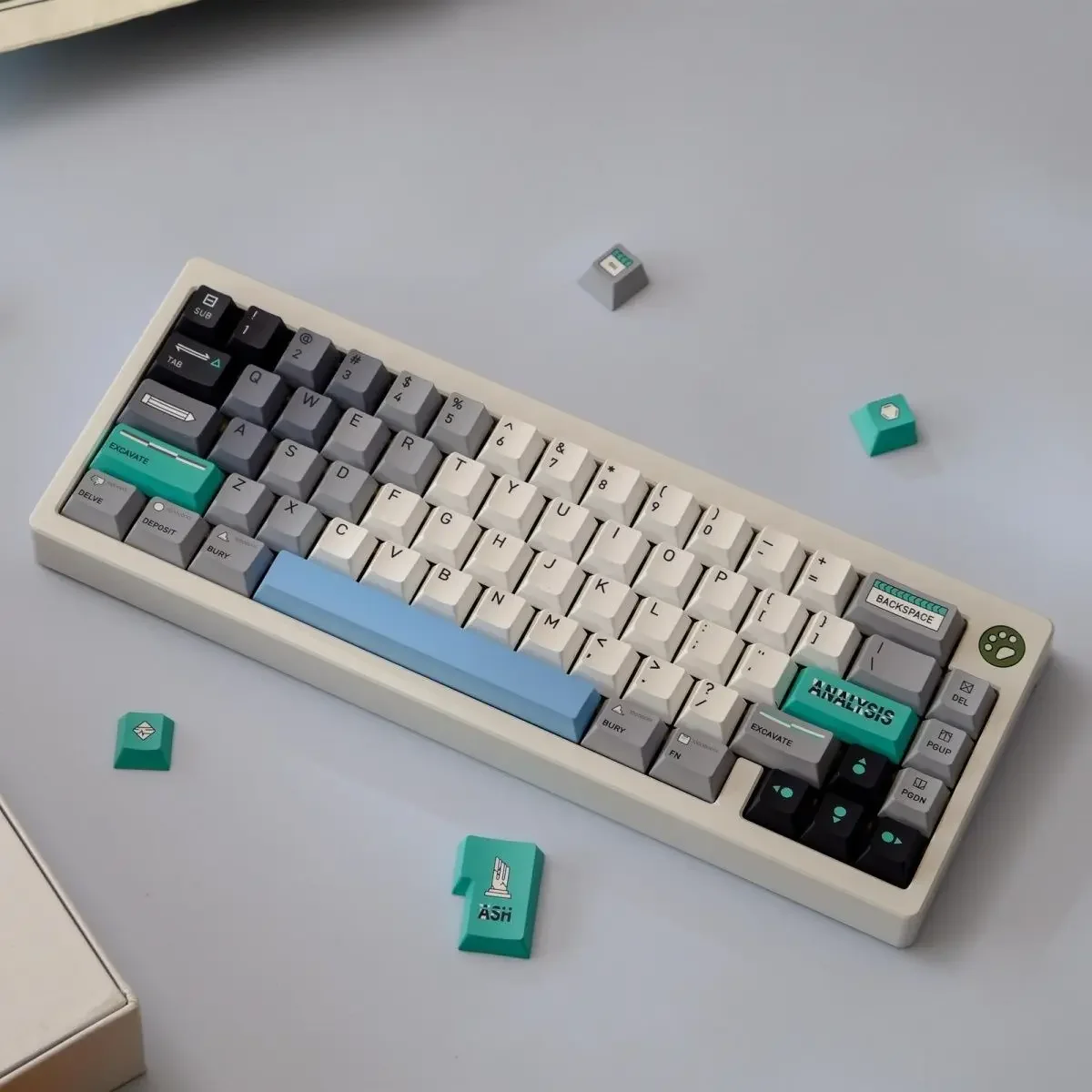 Future keycaps Tastiera non meccanica a sublimazione PBT originale altezza fabbrica 75.84.68.87. 98.104.