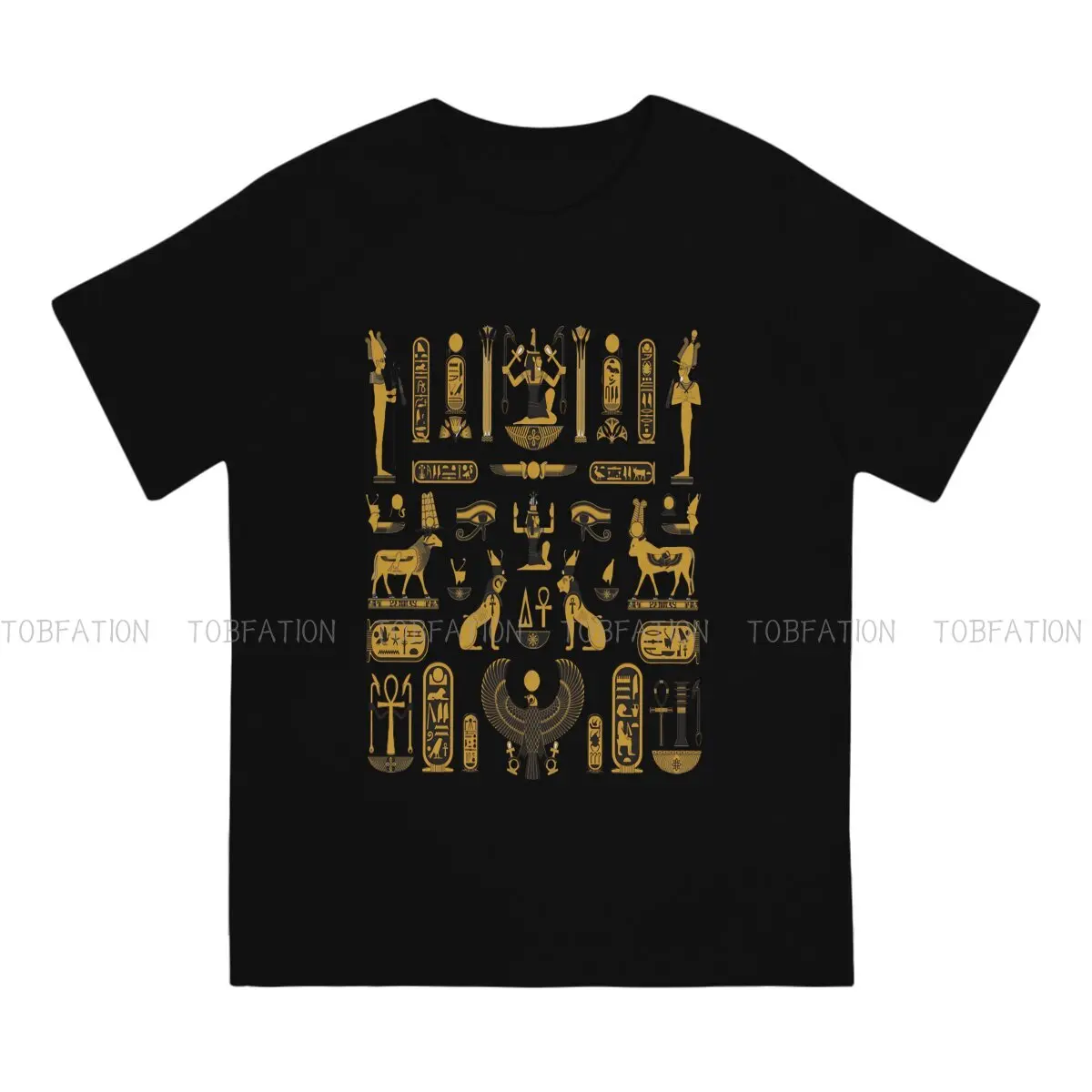 Ancient Egypt TShirt for Men Symbols Soft Summer Sweatshirts T Shirt Novelty Trendy Loose