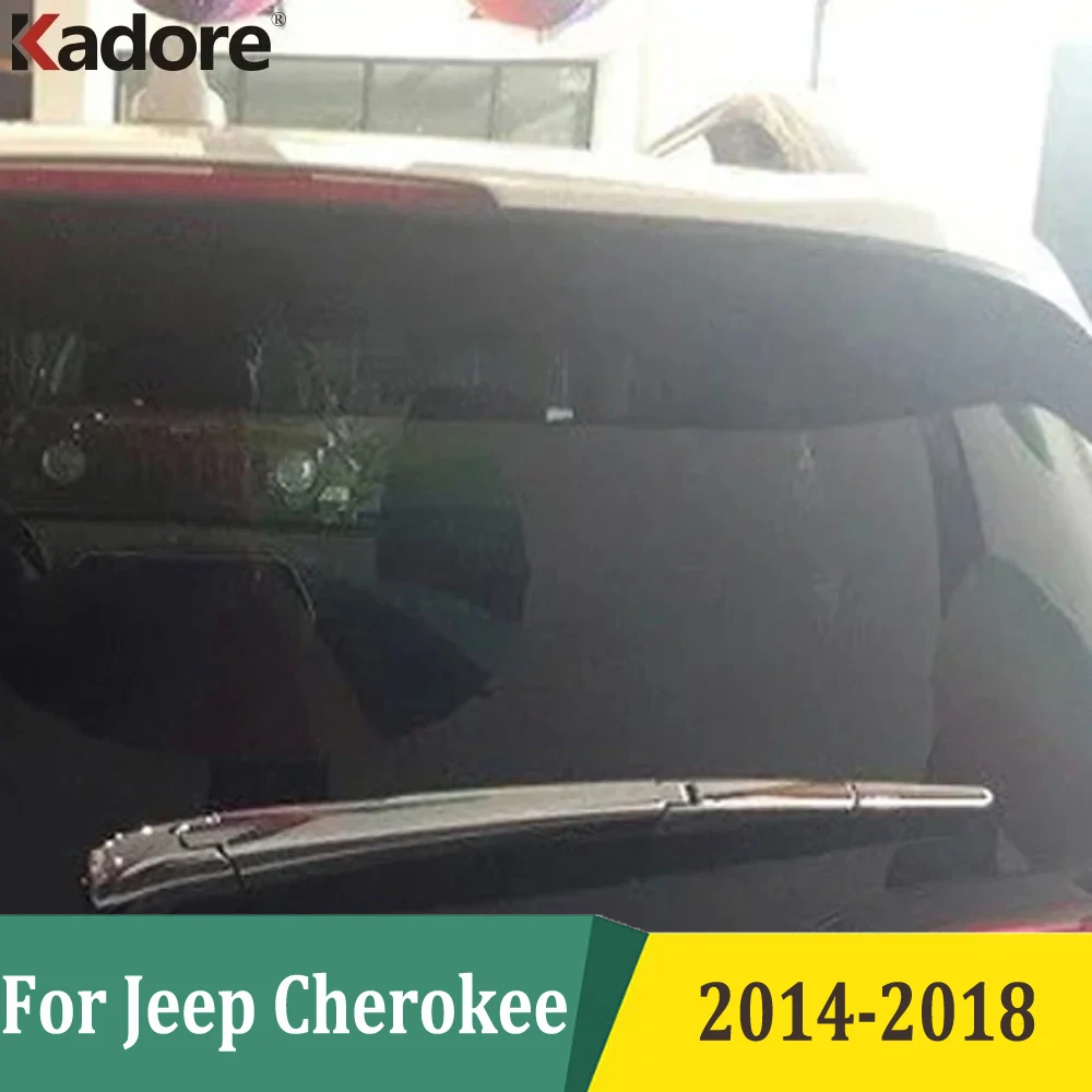 Tail Wiper Strip For Jeep Cherokee 2014 2015 2016 2017 2018 Chrome Rear Window Wipers Cover Trims Exterior Accessories