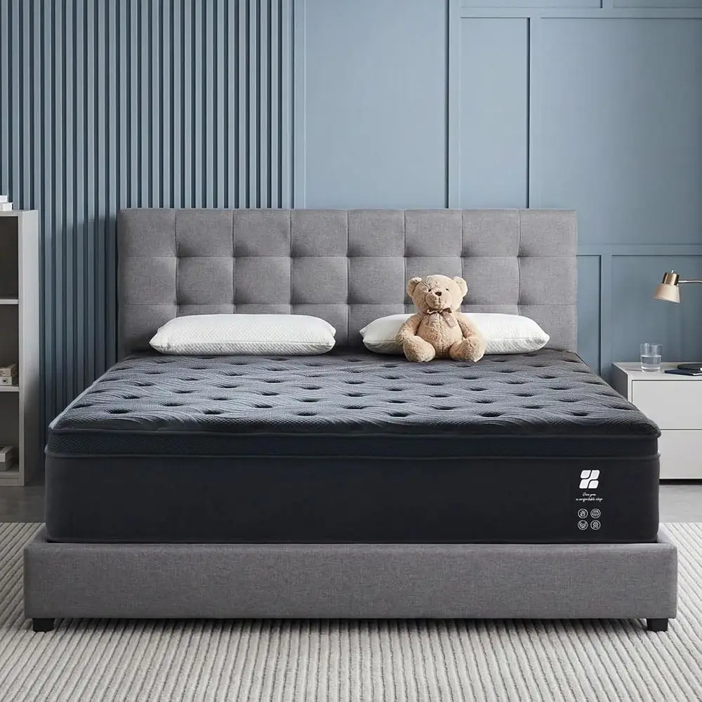 12 Memory Foam Hybrid Mattress with Encased Coils, Medium Firm, Pressure Relief & Motion Isolation, CertiPUR-US Certified