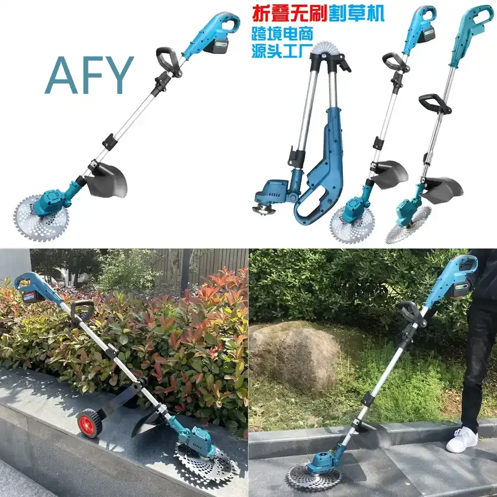 Lithium Battery Lawn Mower for Household Small Rechargeable Electric Mower for Grass Cutting Multi Functional Cordless Mower