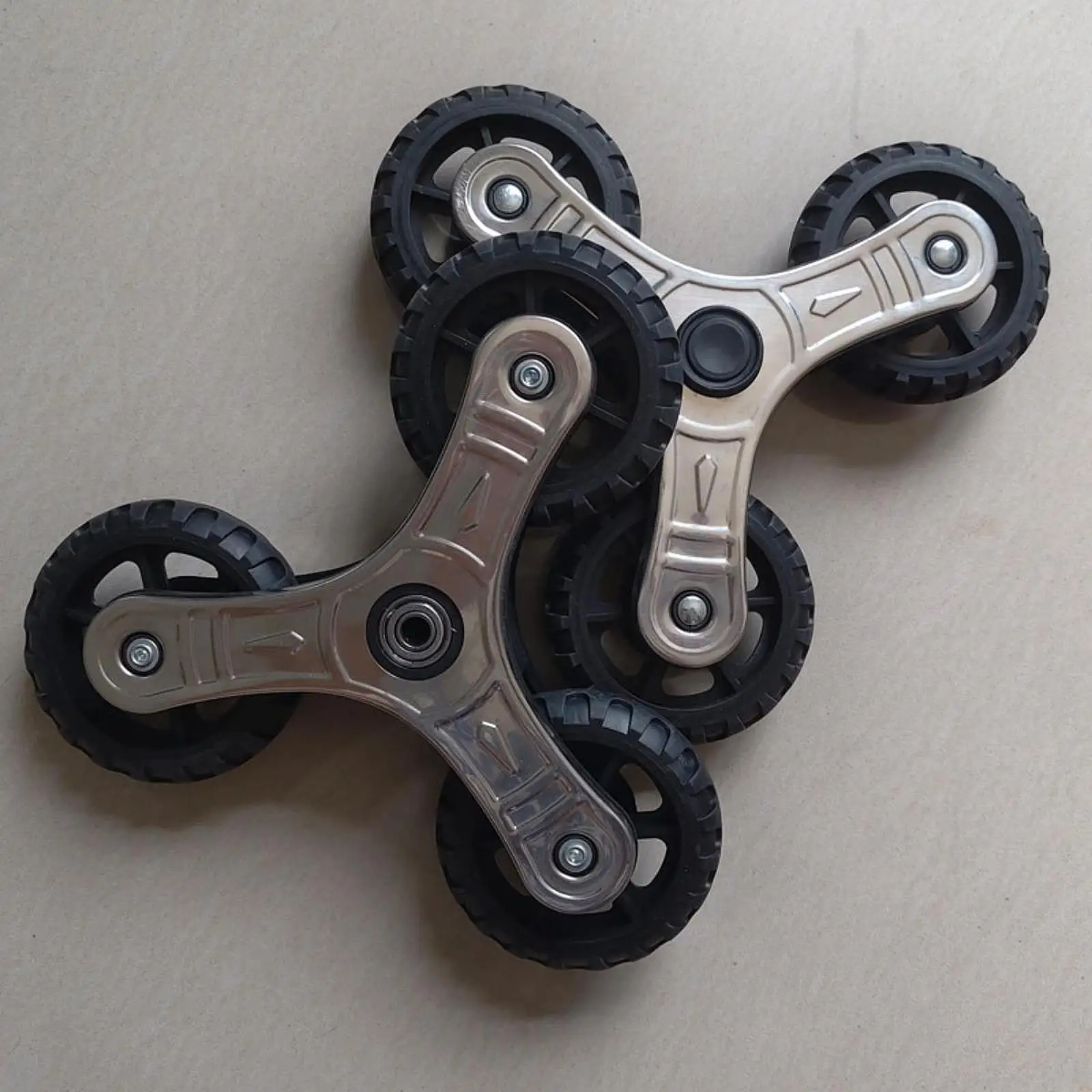 Leijiu Stair Climbing Caster Wheels Anti Slip Tpr Material Wheels For Utility Cart Heavy Load Moving