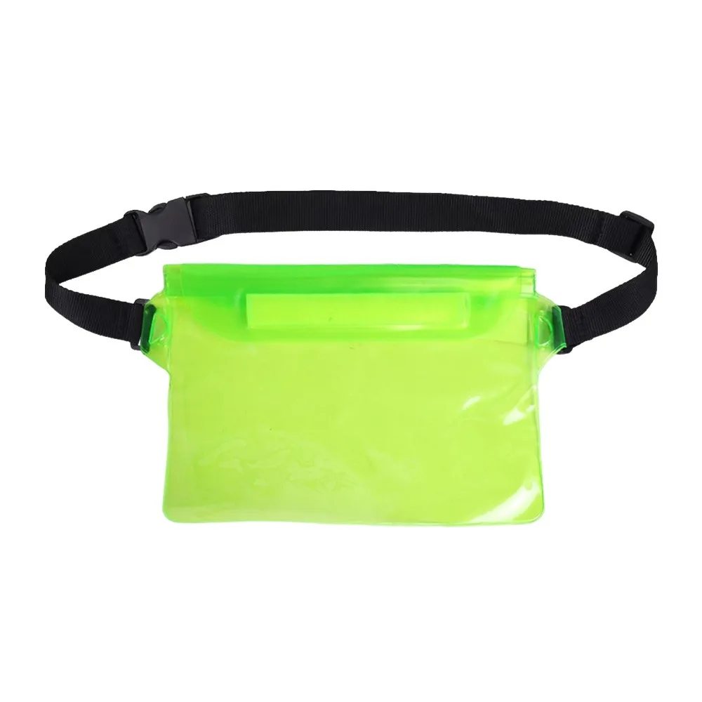 Transparent Waterproof Waist Bag Large Capacity 3 Layer Protection Swimming Bag Adjustable Multi-Layer Seal Rafting Waist Pack
