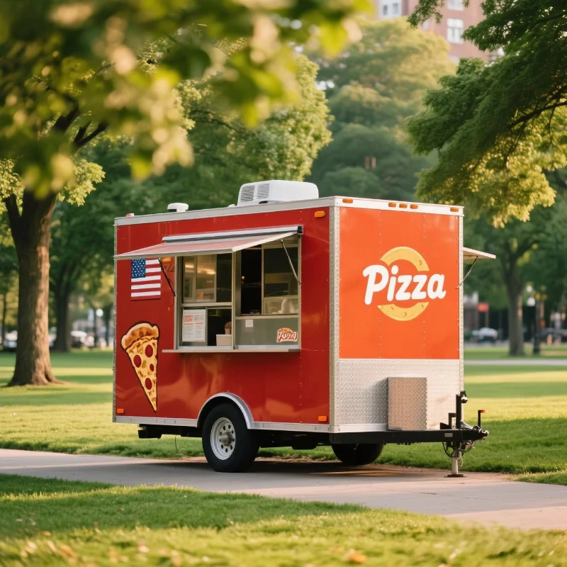 Customized Stainless Steel Food Trailer Mobile Food Truck Multi Function Street Vending Cart For Burger Coffee Pizza Snack Bar