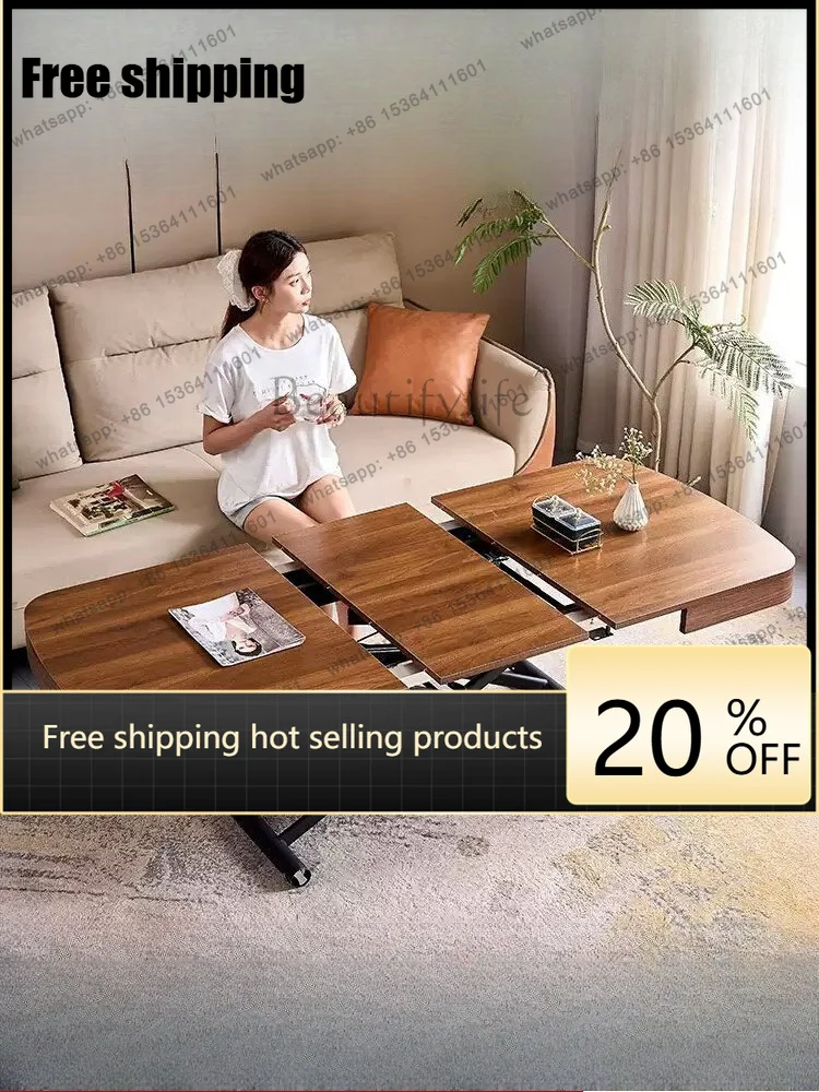 

Any Size Custom Modern Minimalist Lift Top Coffee Table Extendable Height Adjustable Living