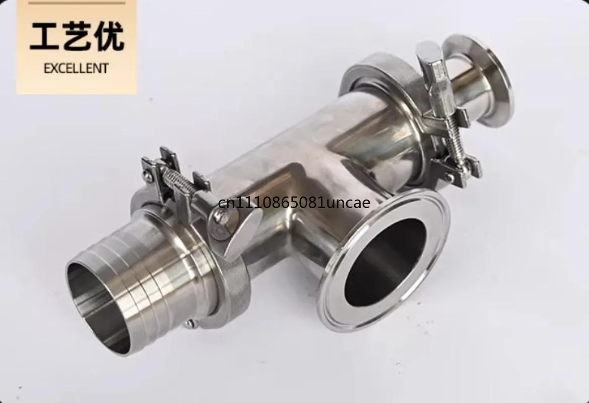 304 Stainless Steel 3-Way Check Valve Inlet Outlet Valve for Pneumatic Liquid Filling Machine