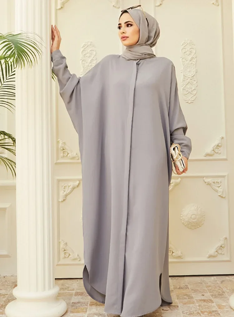 Ramadan Muslim Abaya for Women Dubai Batwing Sleeve Fashion Prayer Dress Morocco Saudi Arabic Party Dresses Kaftan Eid Abayas