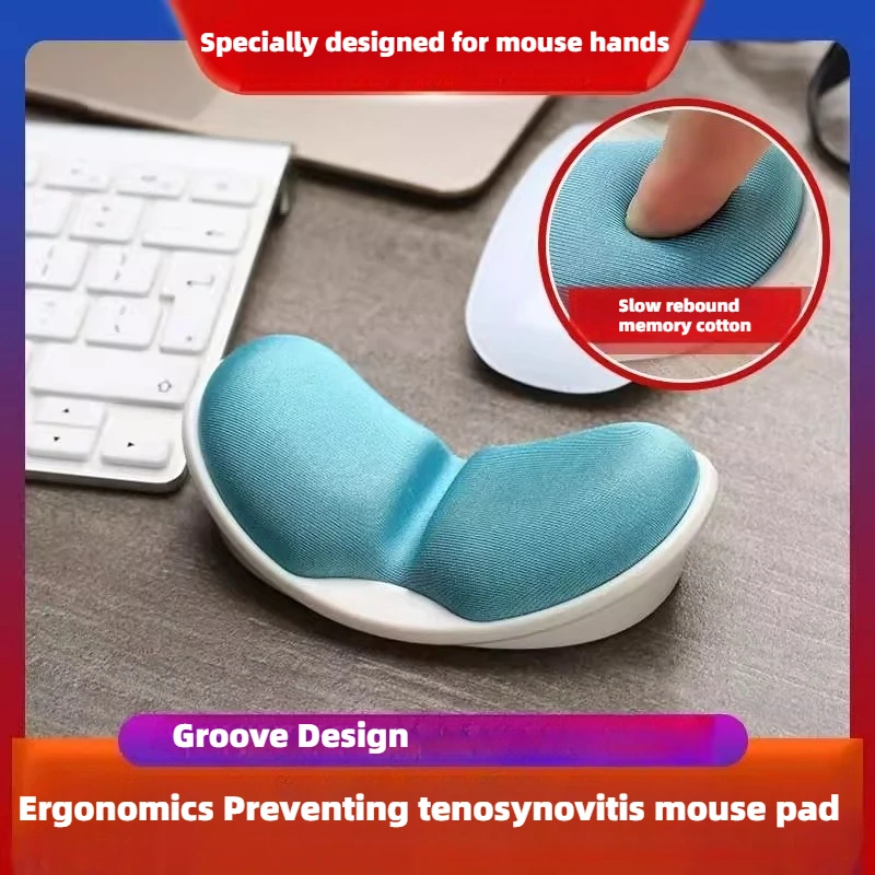 

Anti-skid Memory Foam Mouse Pad Support Wrist Rest Mat Ergonomic Preventing Keyboardists Palm Pad Computer Laptop Available