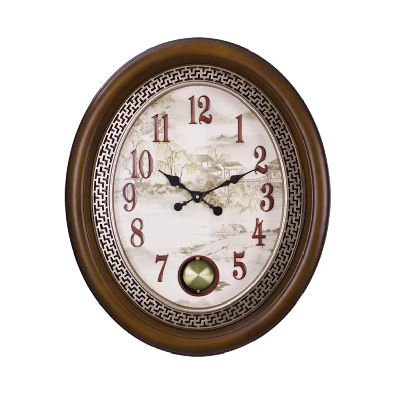 Luxury Light Fashion Double-Sided Wall Clock, Creative Wall Clock, Elegant Home Living Room & Hotel Decoration Clock