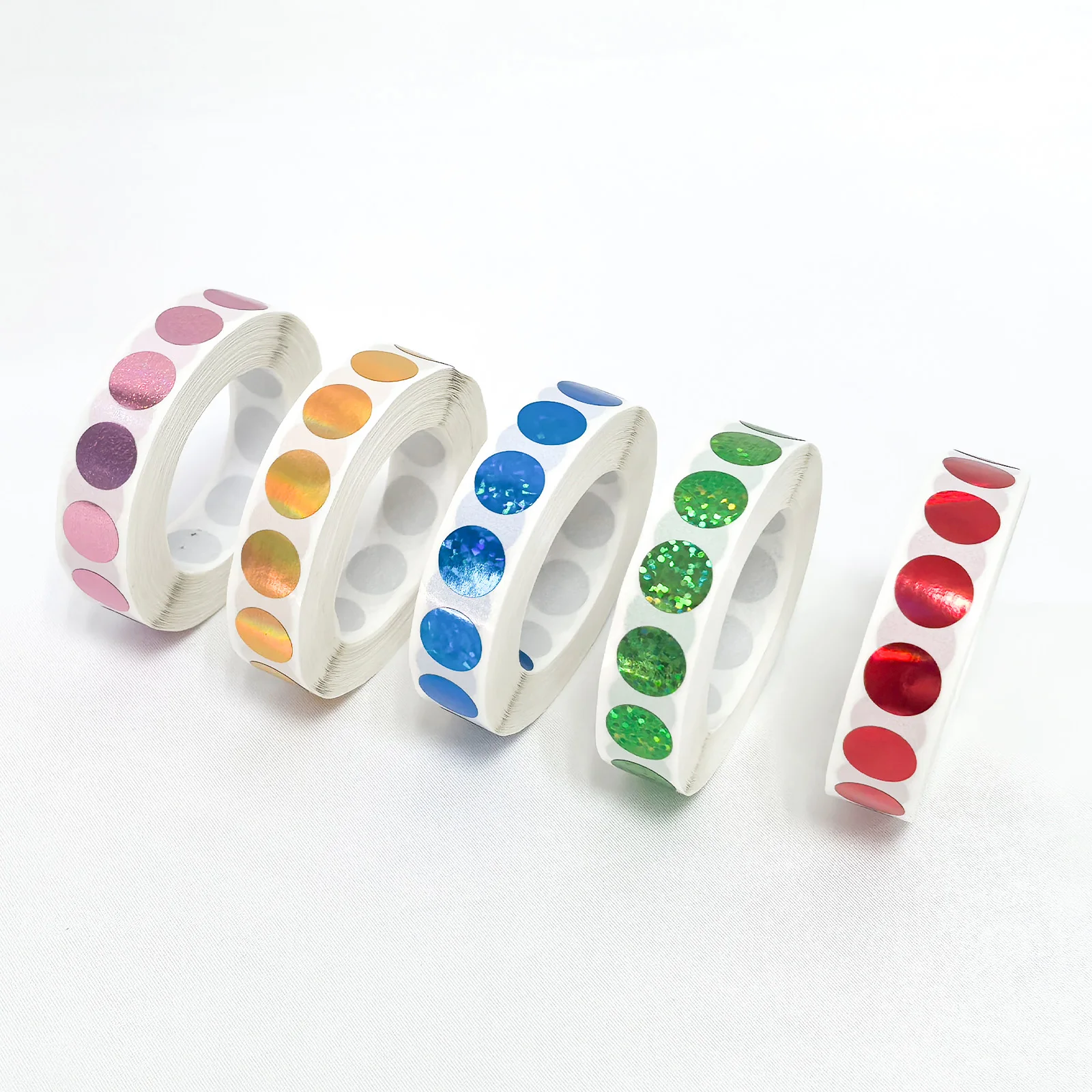 Scratch Off Stickers 12*12mm Round Holographic Laser Color Metallic Hologram game Scratch Sticker Scratch Off  Card