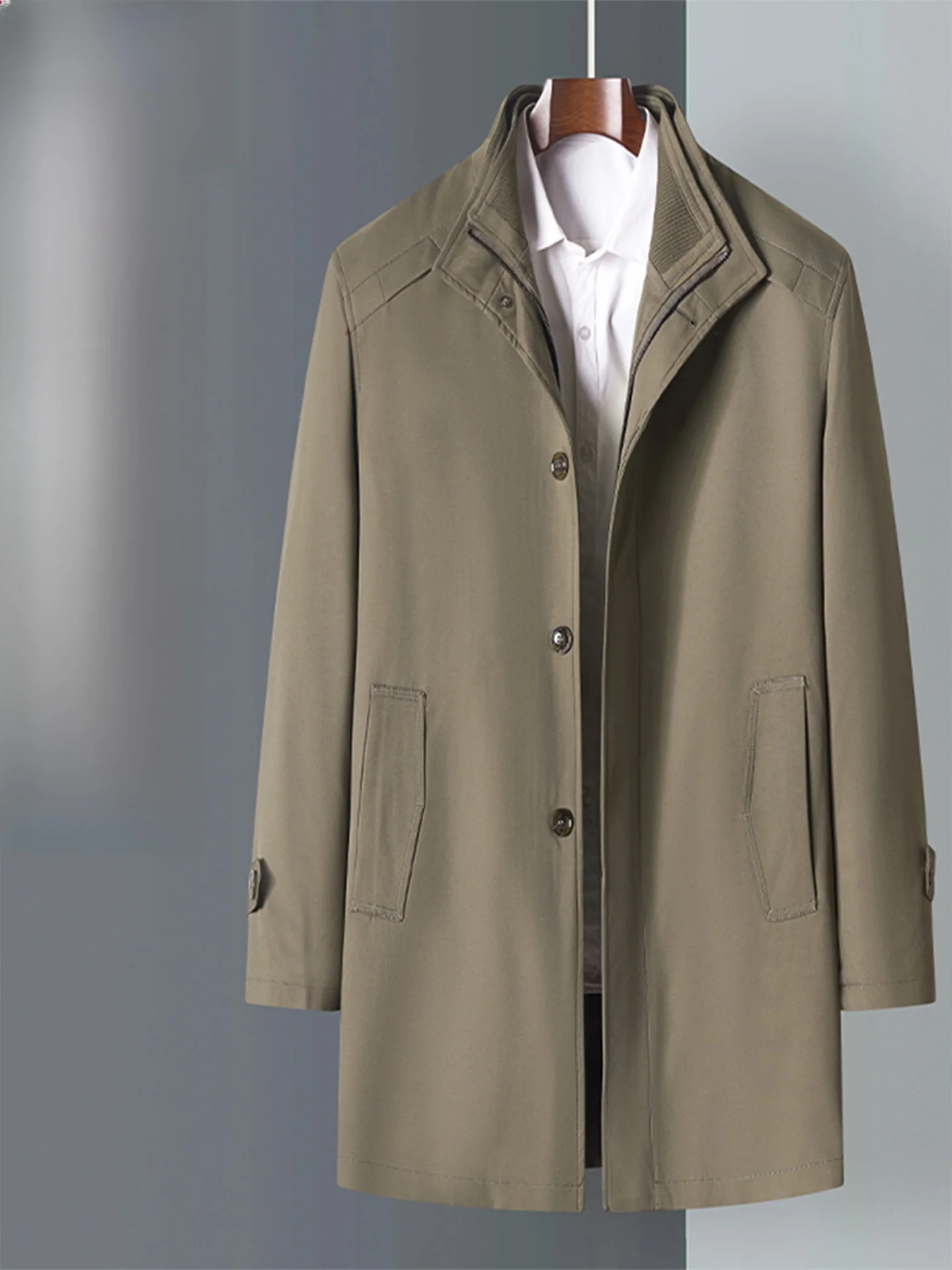 

Мужская ветровка TUCANO Dad Busin Casual средней длины с хлопковым съемным внутренним жилетом, новая зимняя модель