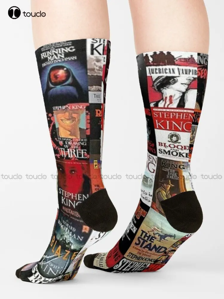 Stephen King Novels Socks  Socks High Quality Cute Elegant Lovely Kawaii Cartoon Sweet Cotton Sock Custom Gift Streetwear Funny