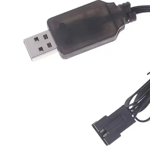 

1 шт., 7,4 В SM-4P, USB-зарядное устройство для DE36W DE65 HM202 EC08 EC16, радиоуправляемый автомобиль M416, электрическое зарядное устройство с гелевым шариком Blaster