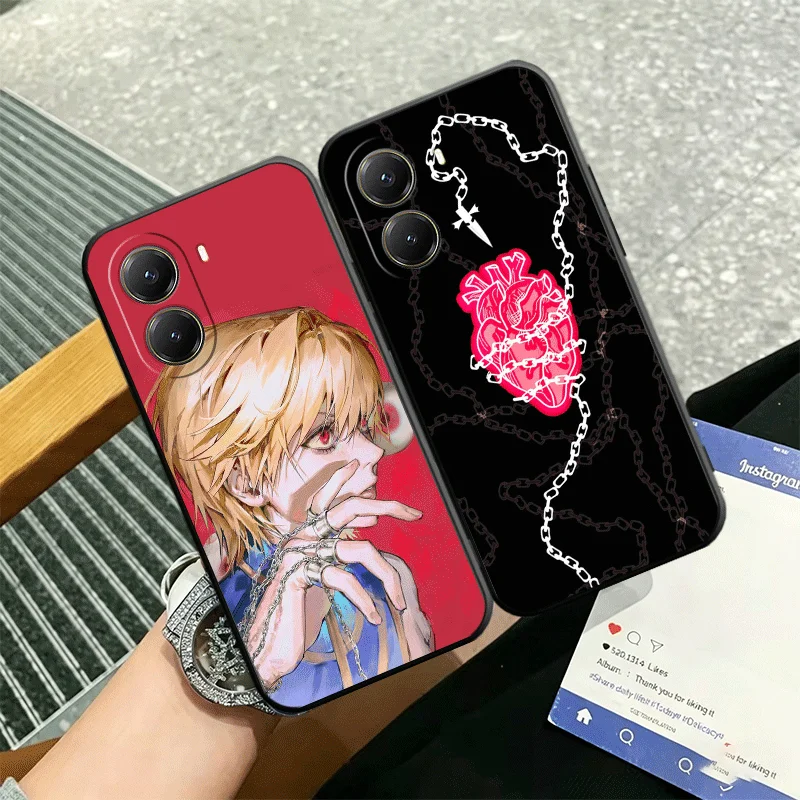 Hunter X-Hunters Kurapika Silicone Phone Case for Xiaomi Poco X5 X6 X7 X8 Pro Max X4 X3 Nfc M8 M7 M6 M5S F8 Ultra F6 F5 Black So