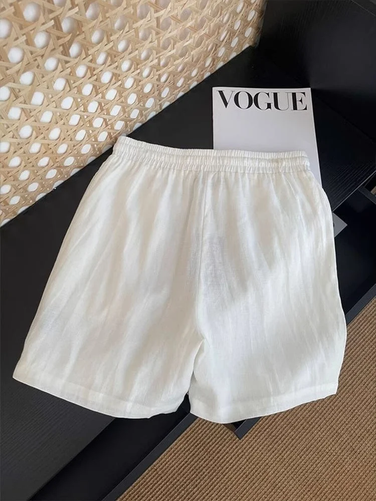 

Мужская льняная лыжная дышащая легкая летняя одежда Длина четырех пятых тихих, удобная посадка, повседневная модная футболка...