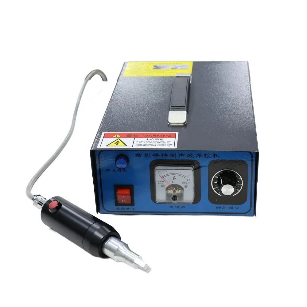 CS-35KHZ Handheld Ultrasonic Spot Welder Time Adjustable Control Spot Welding PE ABS Non-woven Fabric Plastic Parts Modification