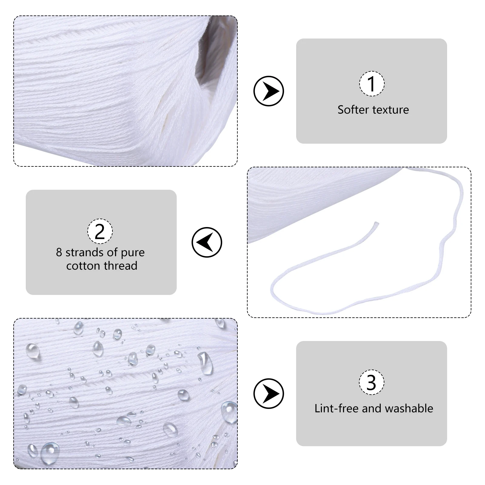 

1 Roll Cotton Cord Soft Comfortable Braided String Handmade Knitting String DIY Craft Rope Cotton Rope Easy to Clean DIY