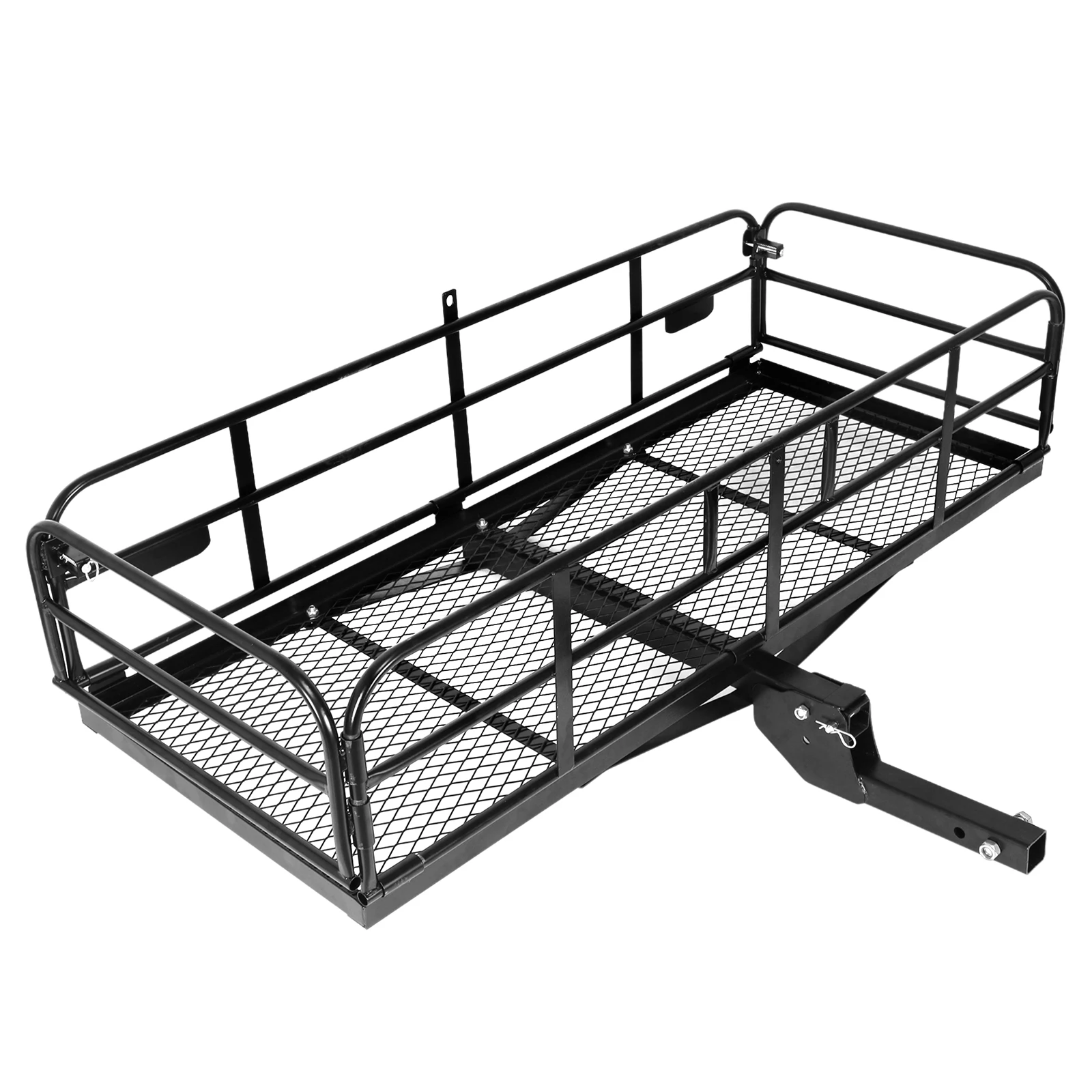 

Rear Luggage Basket 500 Lbs Cargo Carrier Basket Hitch Mount Rear Hitch Tray for Car SUV Camping Traveling