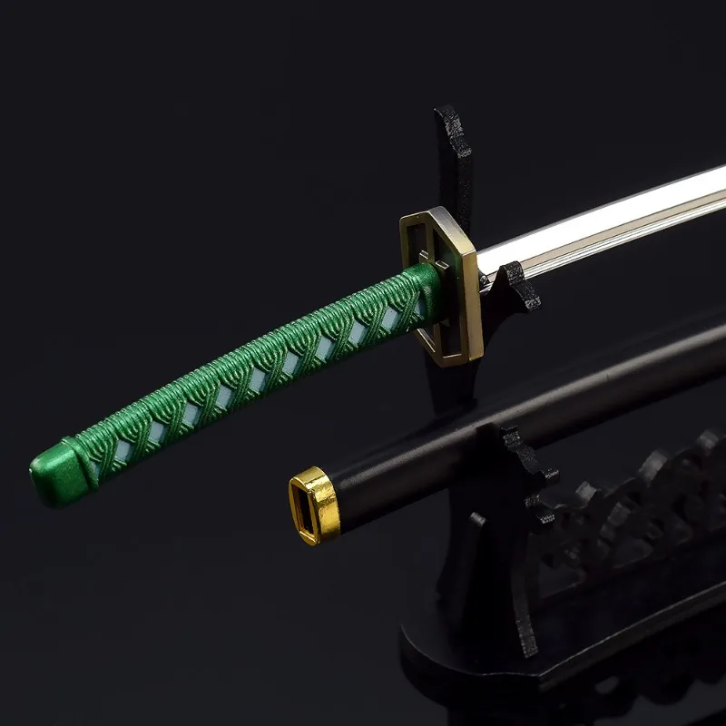 Aizen Sousuke Kycontound Suigetsu Arme, Modèle d'anime en métal populaire japonais, Artisanat d'ornement Katana, Épée de samouraï, Jouets de collection, 26cm