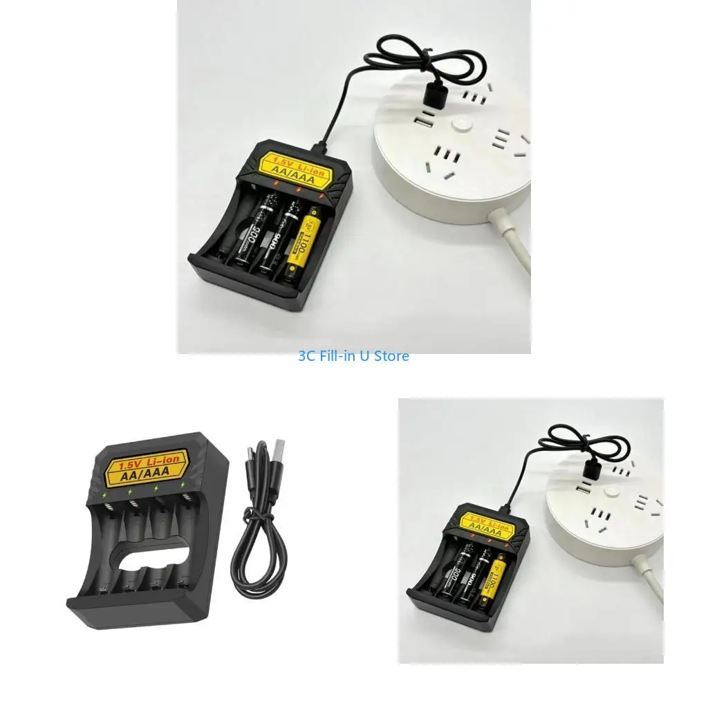 G8TA Efficient 1.5V Lithium Battery With Type C Port, Support AA/Triple A Batteries Includes Multiple Safety Features
