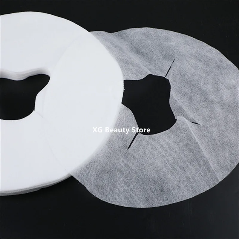 100pcs/bag Non Woven Fabric Disposable Massage Cradle Table Sheets Headrest PadsFace Pillow Hole Cover Tattoo Accessories