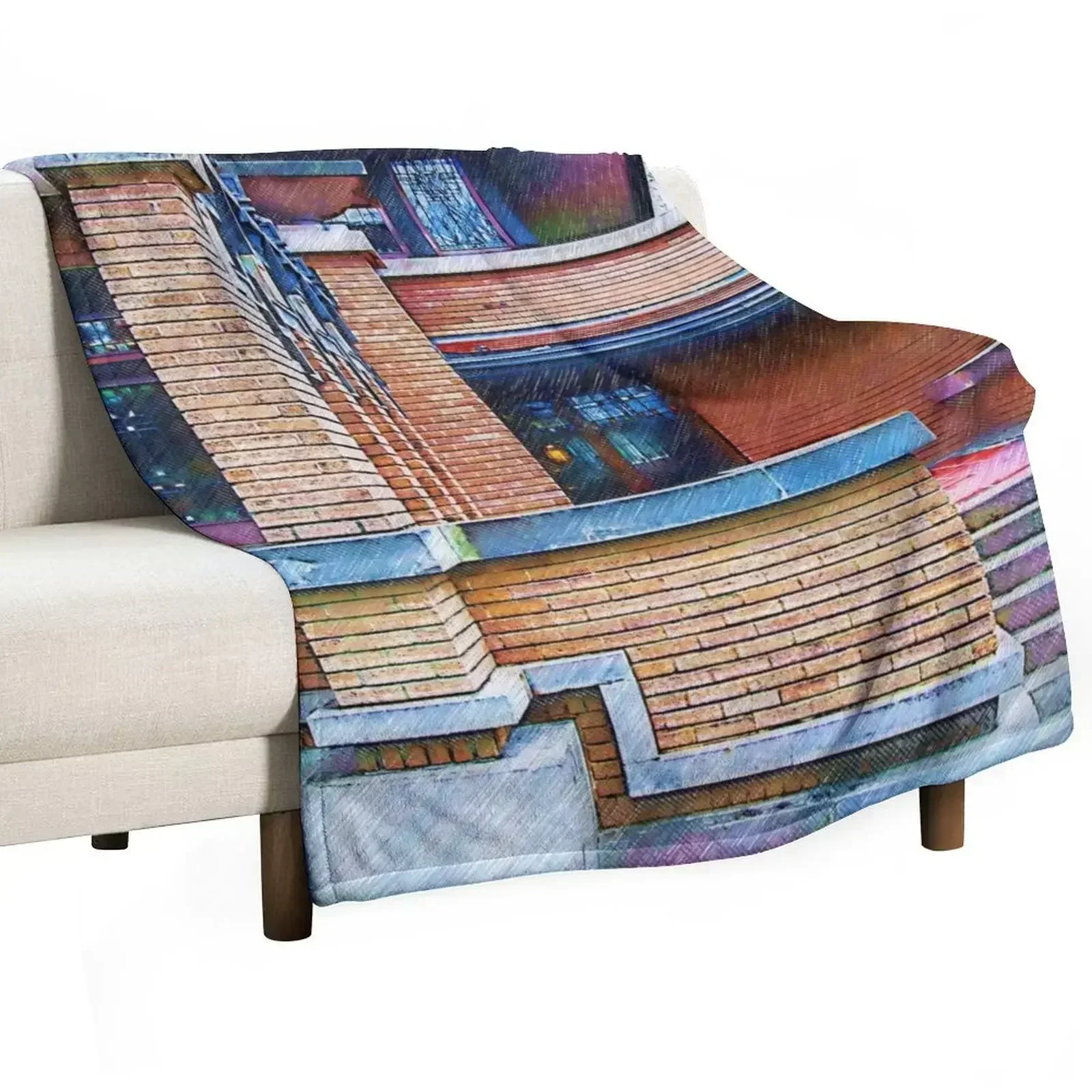 

Meyer May House Sketched Throw Blanket Stylish Couch Blanket for Home Living Room