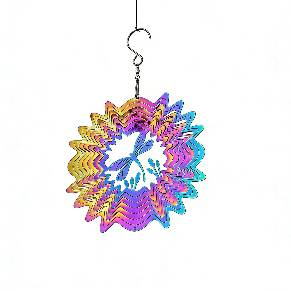 Lighting Effect Home Decor - Pendentif Carillon Éolien Dégradé avec Effet