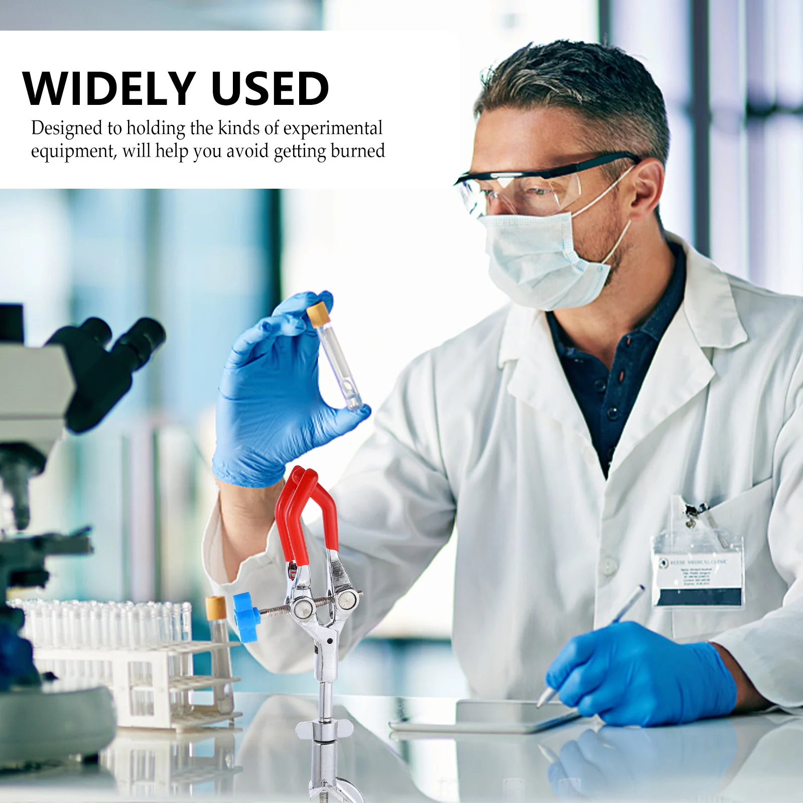 

Pcs 3 Prong Clamp Adjustable Laboratory 3 Jaw Clamp Ergonomic Handle For Holding Experimental Equipment Sturdy Lab Tool Teaching