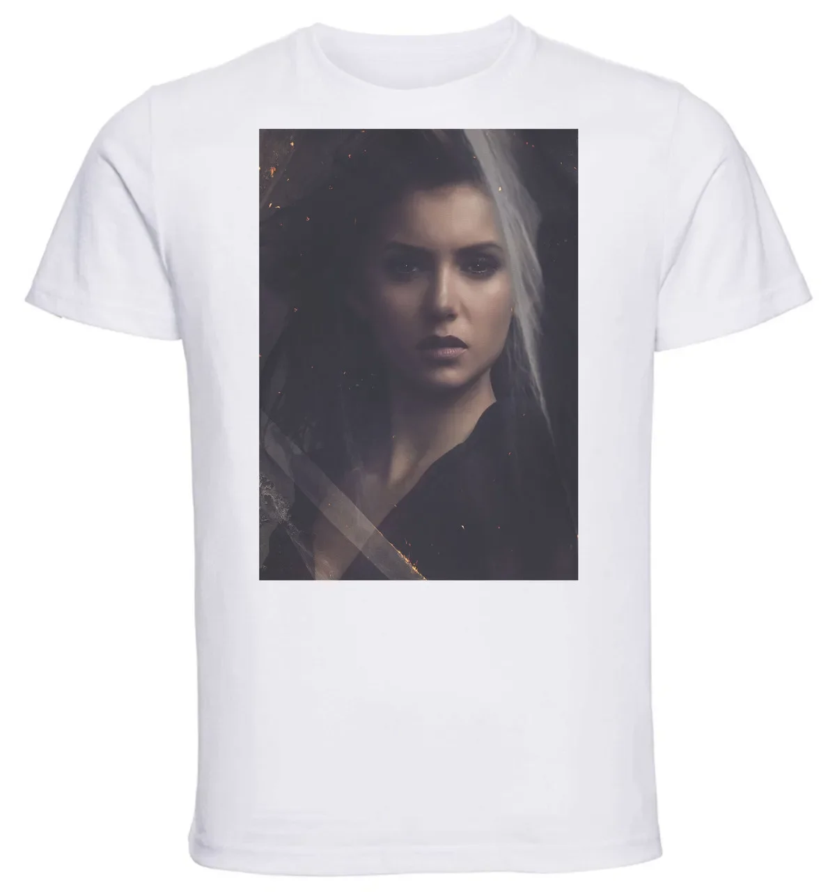 T-shirt Unisex - White - Vampire Diaries Elena