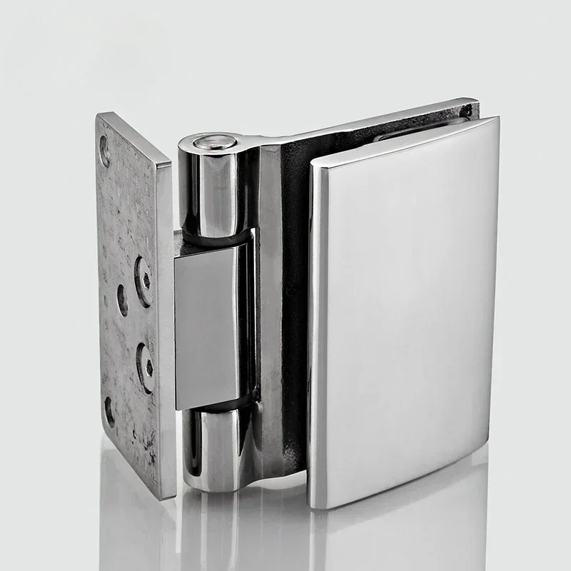 304 Stainless Steel Precision Cast Thickened Polished Shower Room Bathroom Door Screen With Inner Glass Clip Hinge(XYGL-18)