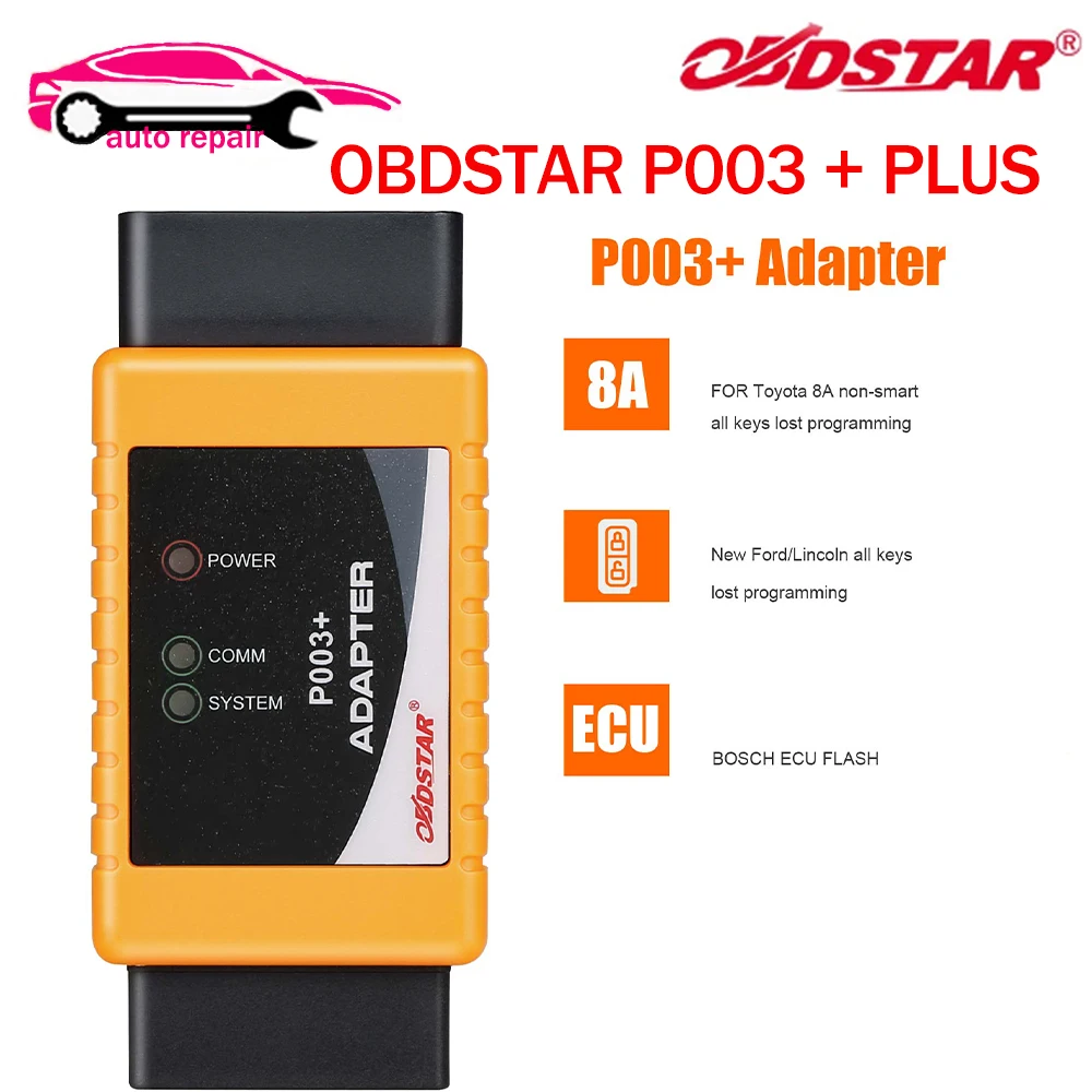 OBDSTAR P003 Plus Bench/Boot Adapter Kit for ECU CS PIN Reading with OBDSTAR IMMO X300 DP, X300 Pro4, DC706 and X300 DP Plus