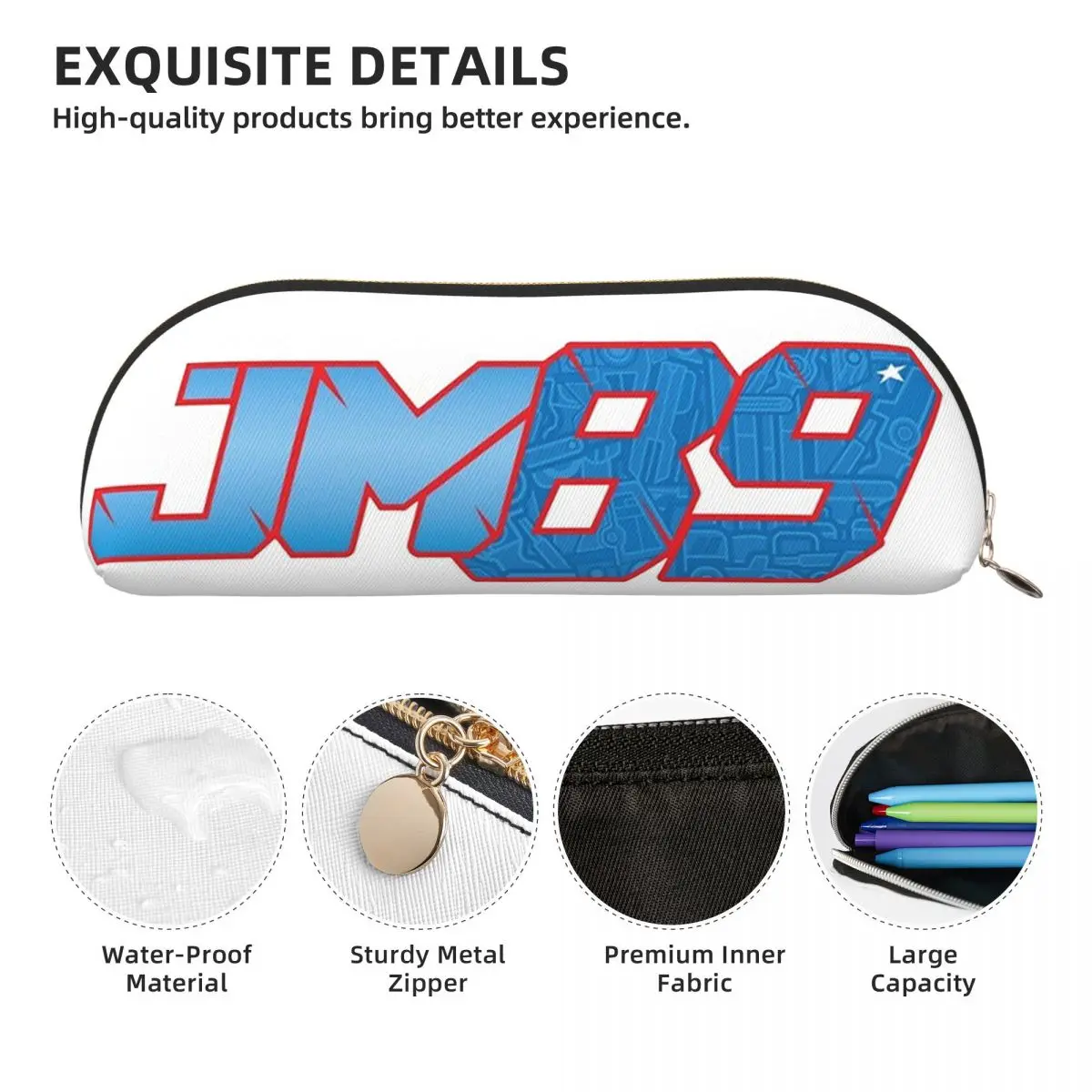 خورخي مارتن رقم 89 مقلمة قلم رصاص الحقيبة تخزين لوازم مكتبية سعة كبيرة صندوق القلم حقيبة أقلام رصاص لهدايا الطلاب #5