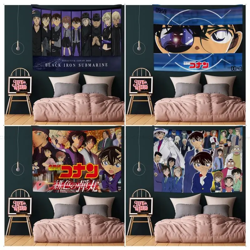 

Anime Detective Conan Tapestry Chart Tapestry Home Decoration hippie bohemian decoration divination Wall Hanging Home Decor