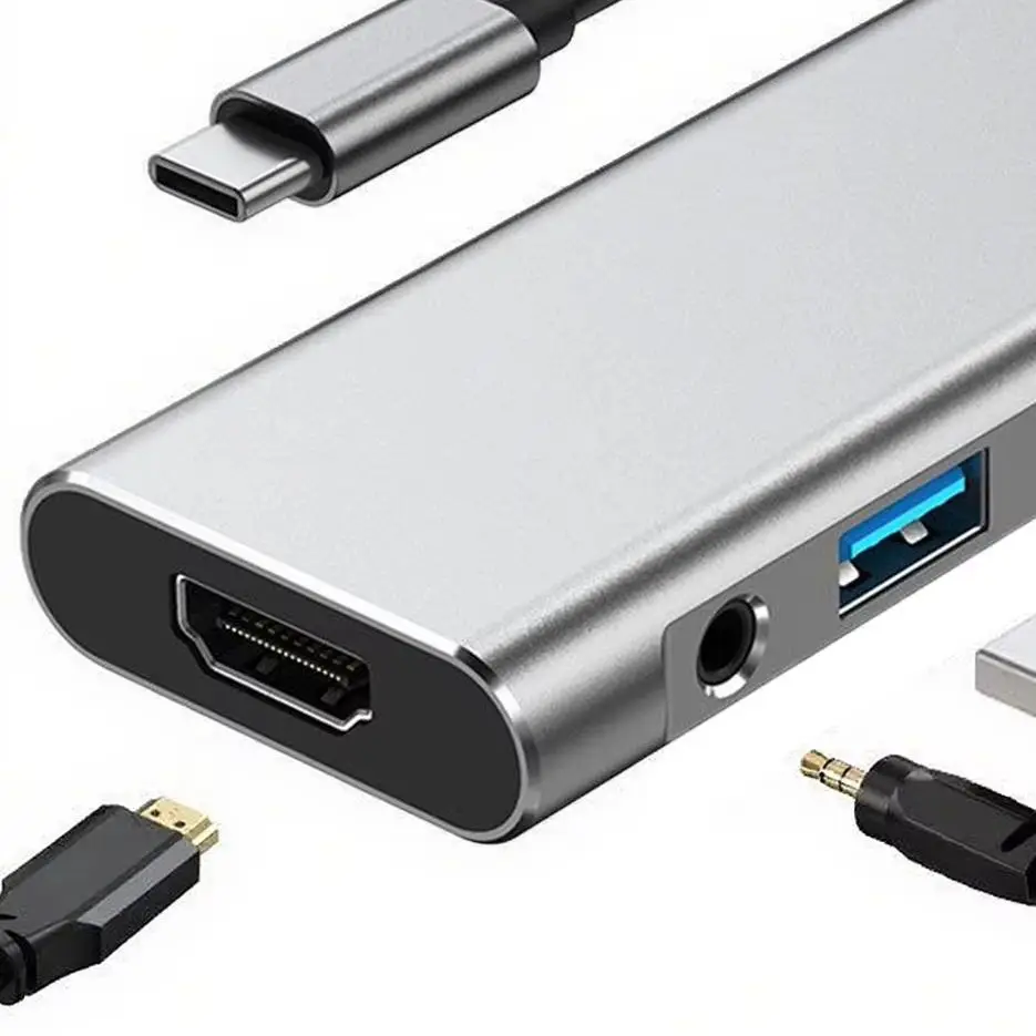 

USB type C Multiport Hub USB type C Adapter Multiport Splitter Adapter USB hub expansion dock for Business Tech Enthusiasts