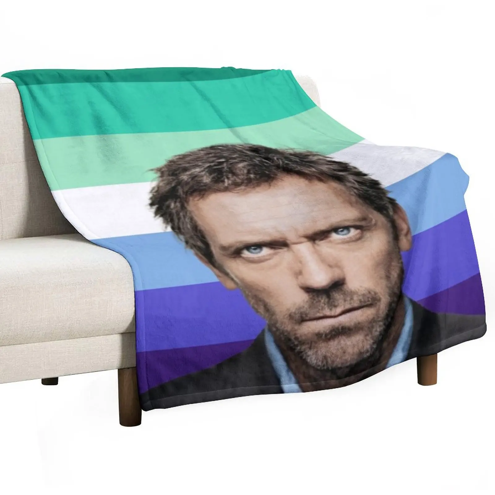 

dr gregory house gay pride Throw Blanket Shaggy Flannel Luxury Summer Blankets