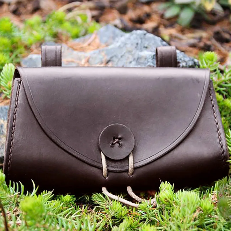 Medieval Viking Money Coin Bag Vintage Waist Belt Pouch LARP Cosplay Costume Accessory PU Leather Wallet Dice Pocket Men Women