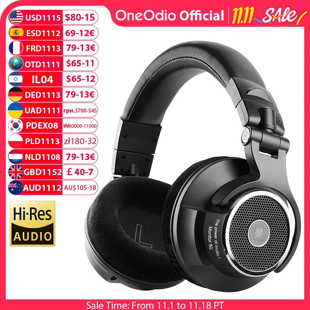 Studio Headphones Monitoring Open Back - Tai nghe chụp tai có dây