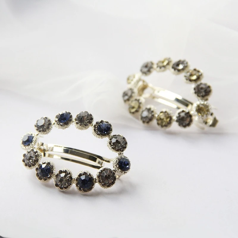 2Pcs Retro Funkelnden Diamant Haar Clip frauen Elegante Täglichen/Datum Frisur Dekoration Vielseitig Temperament Haar Zubehör – Detail 10