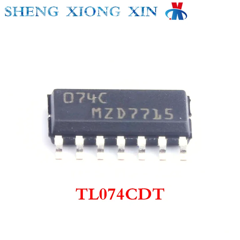 20pcs/Lot 100% New TL074CDT SOP-14 FET Input Op Amp TL074 074 Integrated Circuit