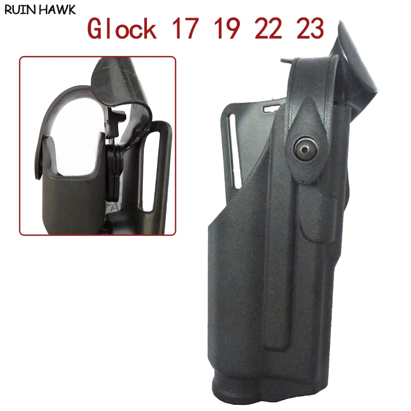 Military tactics Glock 17 19 22 23 31 32 Air gun holster Right hand gun with holster and flashlight Hunting and equipment