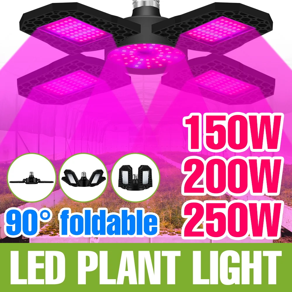 

250W Full Spectrum LED Plants Light Indoor Grow Lights 220V Foldable Greenhouse Tent Hydroponic Vegs Fruit Cultivation Lighting