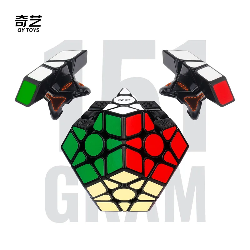 QiYi Qiheng Speedcube Megaminx Cube 3x3 Dodecahedron Professional Speed Puzzle 12 Face Children Toys Gift Special QY Cubo Magico