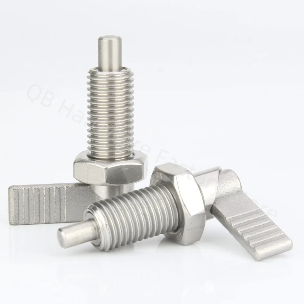 High Quality L-Shaped Handle Fine Thread Nuts Indexing Plungers Spring Screw With Lock Nut