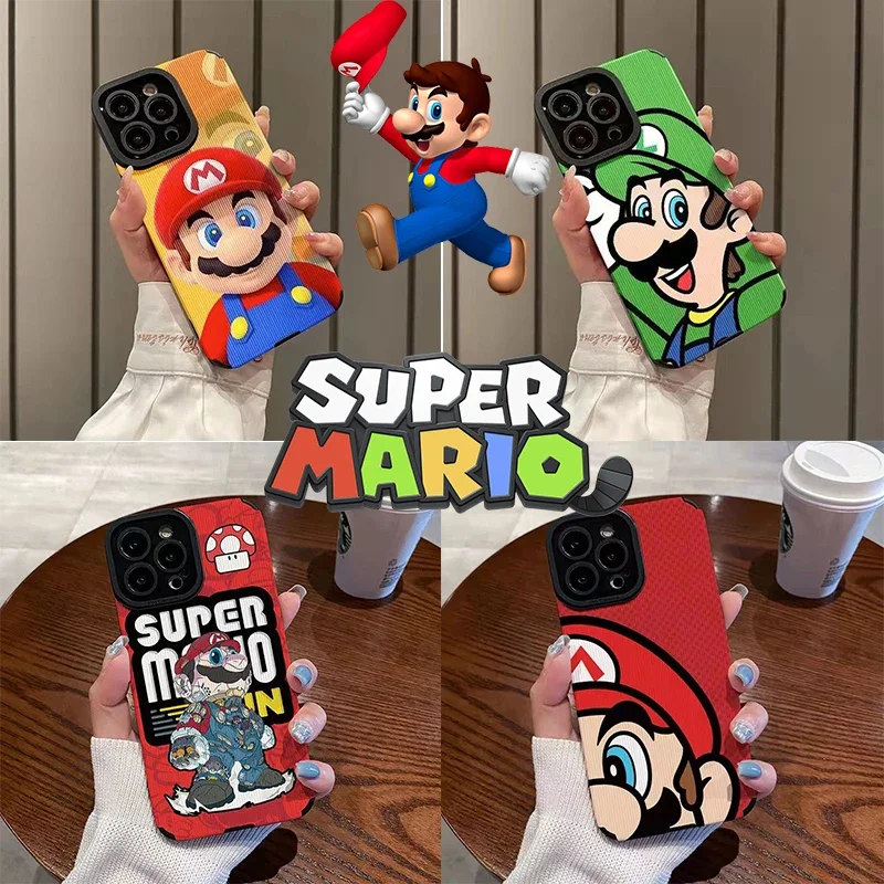 Super Mario Anime Phone Case for Iphone 14 13 12 11 Pro Plus X/XS XR XSMAX Inclusive Phone Shell Protective Anti-abrasion Cover