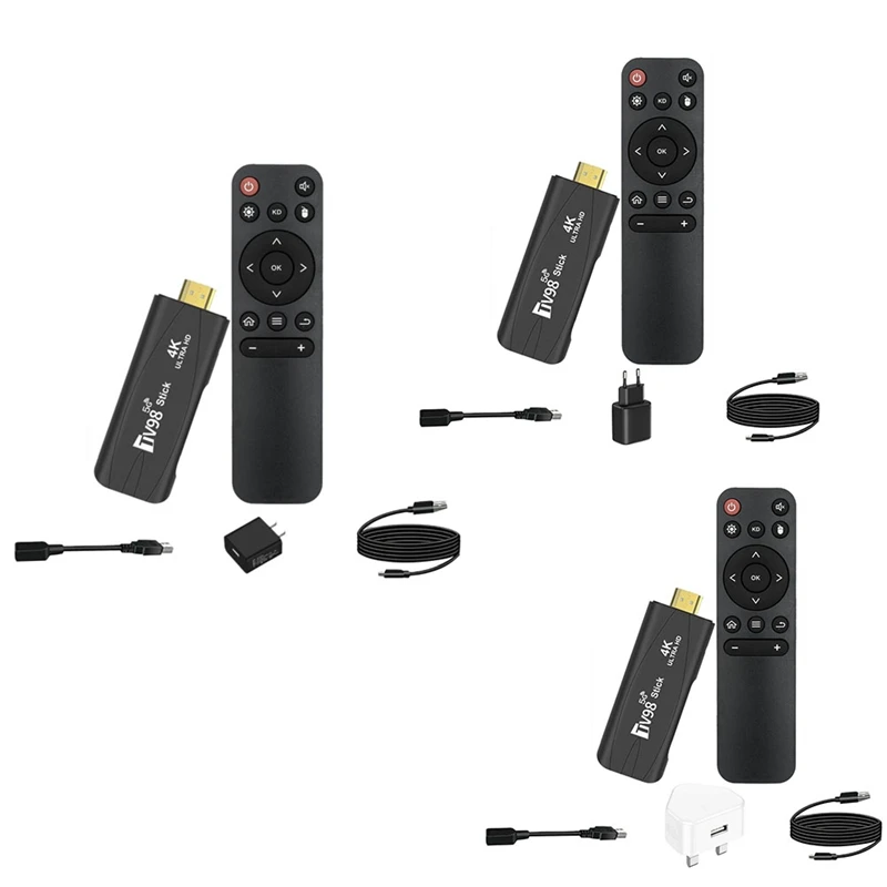 

ТВ-приставка TV98, 2 + 16 ГБ, Android 2,4, ГГц